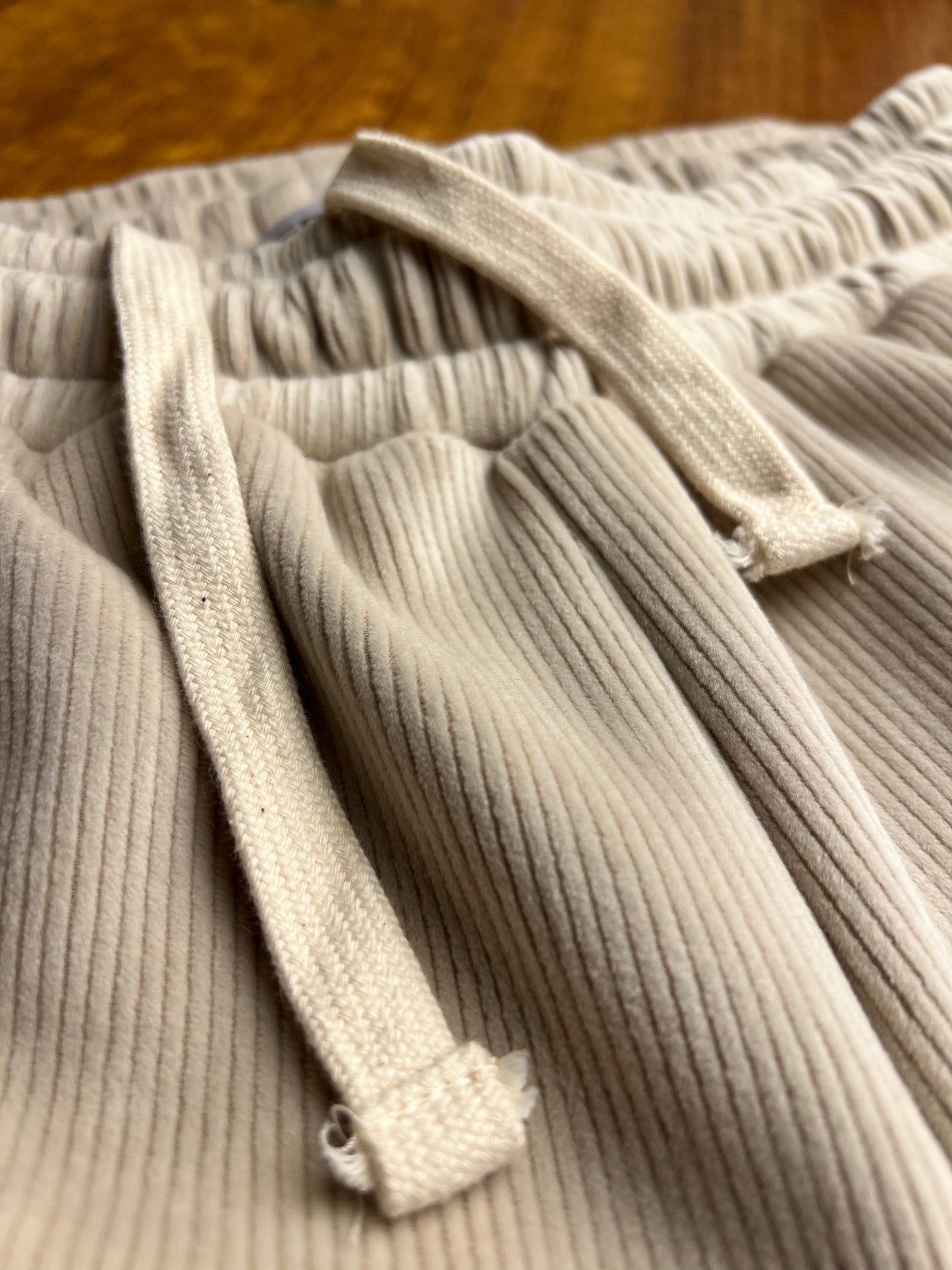 Men’s Corduroy Baggy Trousers – Premium (Off-White)